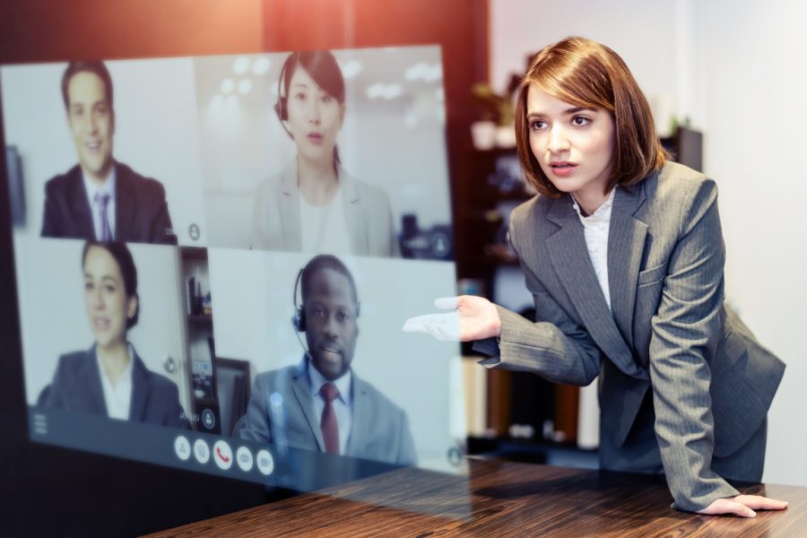 woman-conducting-video-conference