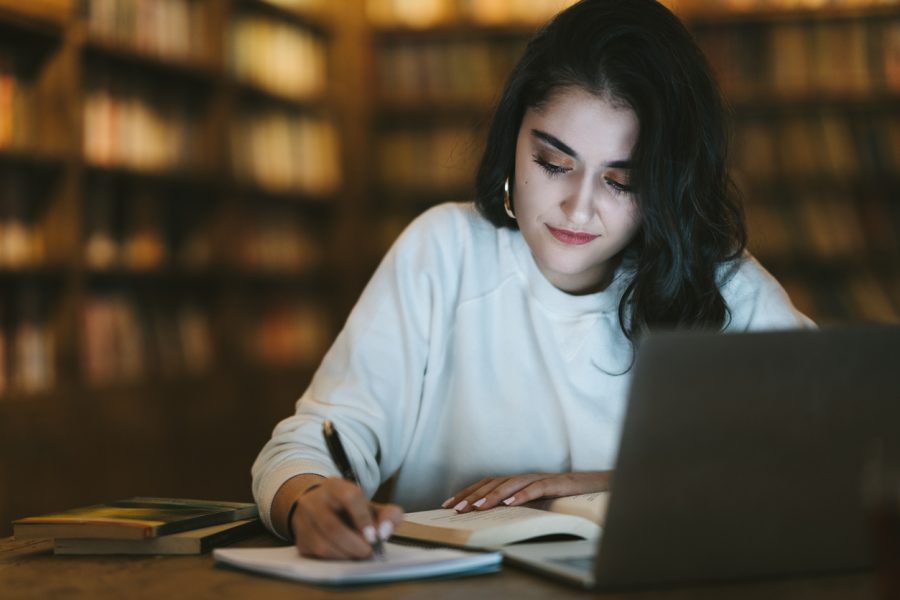 student-studying-using-laptop